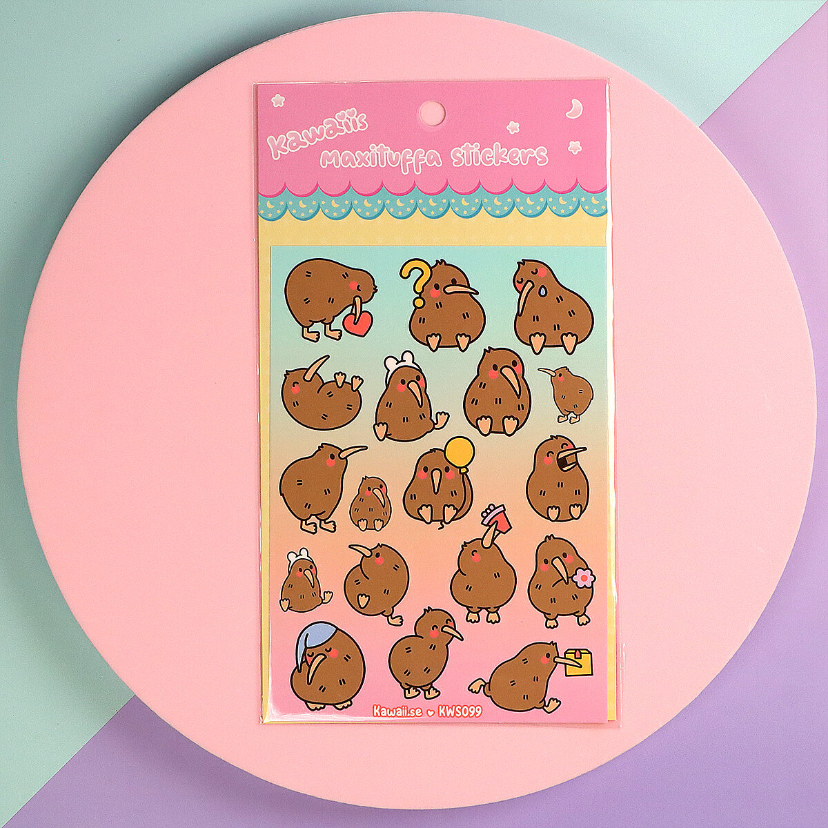 Stickersark A6 - Kiwi birdies