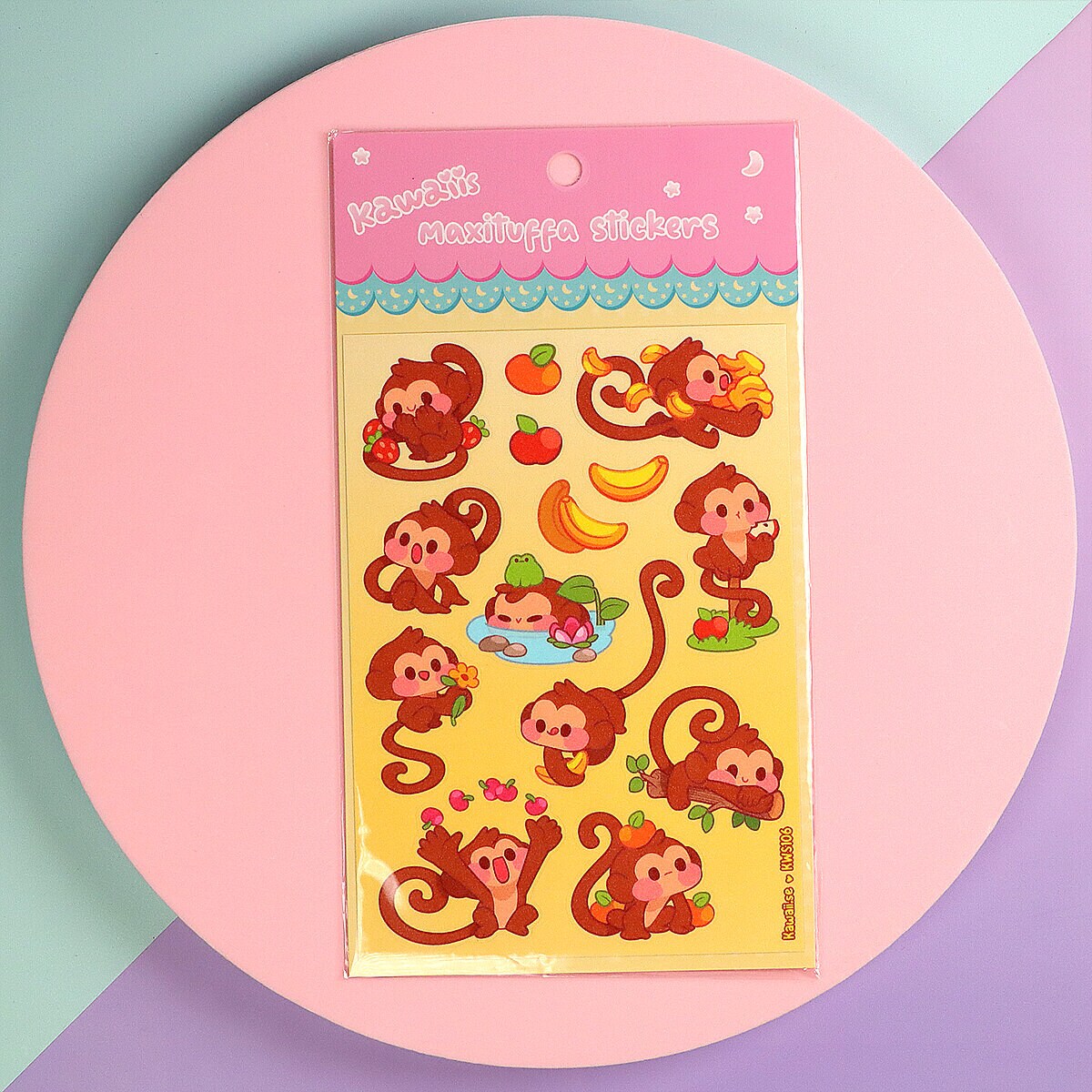 Stickersark A6 - Monkey business