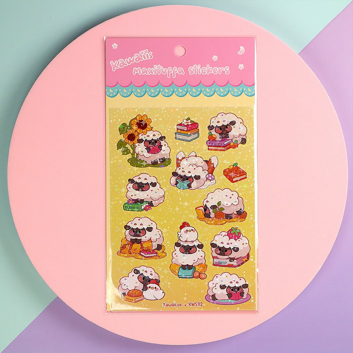 Stickersark A6 - Sprinkle sheep