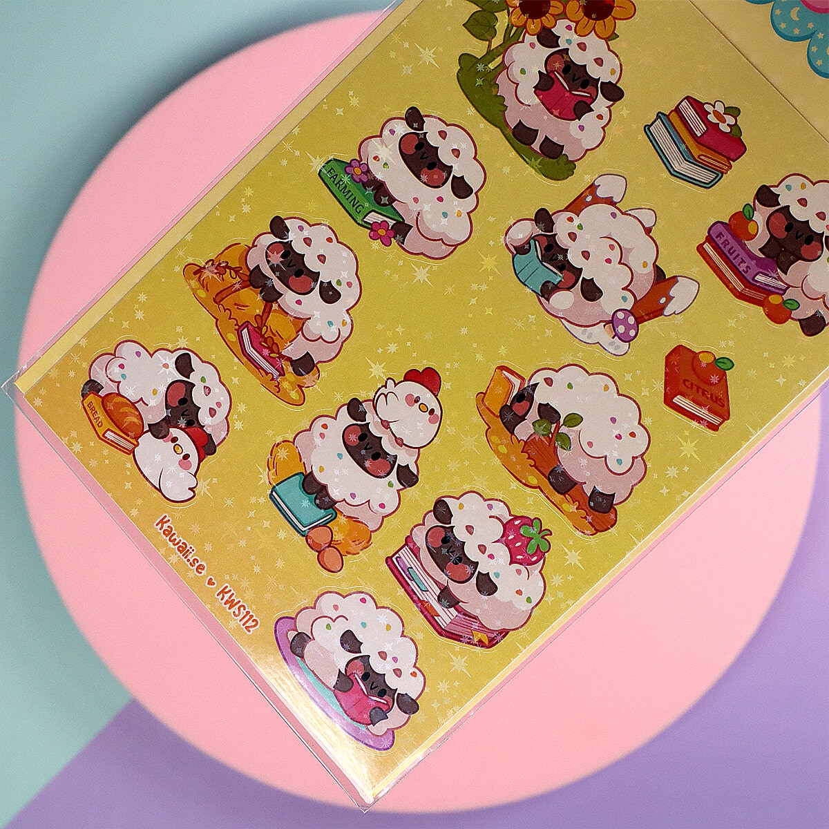 Stickersark A6 - Sprinkle sheep