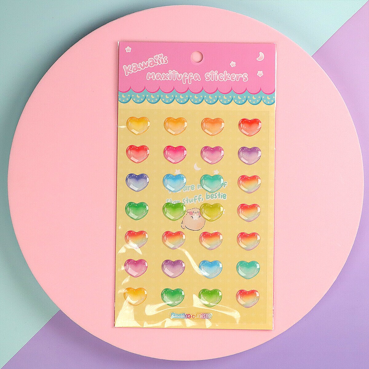 Epoxystickers - Chubby hearts
