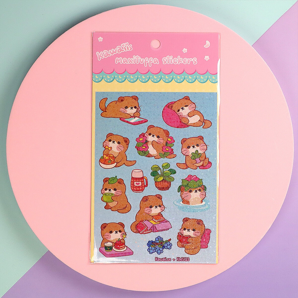 Stickersark A6 - Otter beeing otter