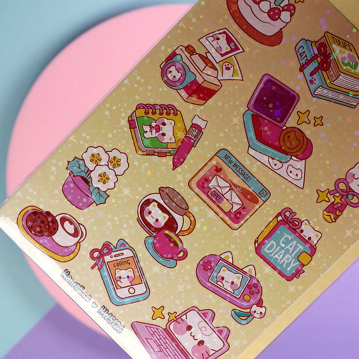 Stickersark A6 - Cat stuff