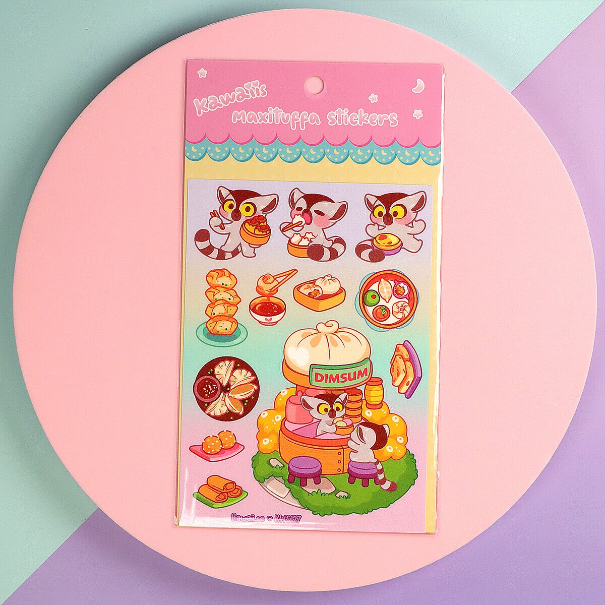 Stickersark A6 - Dimsum stand