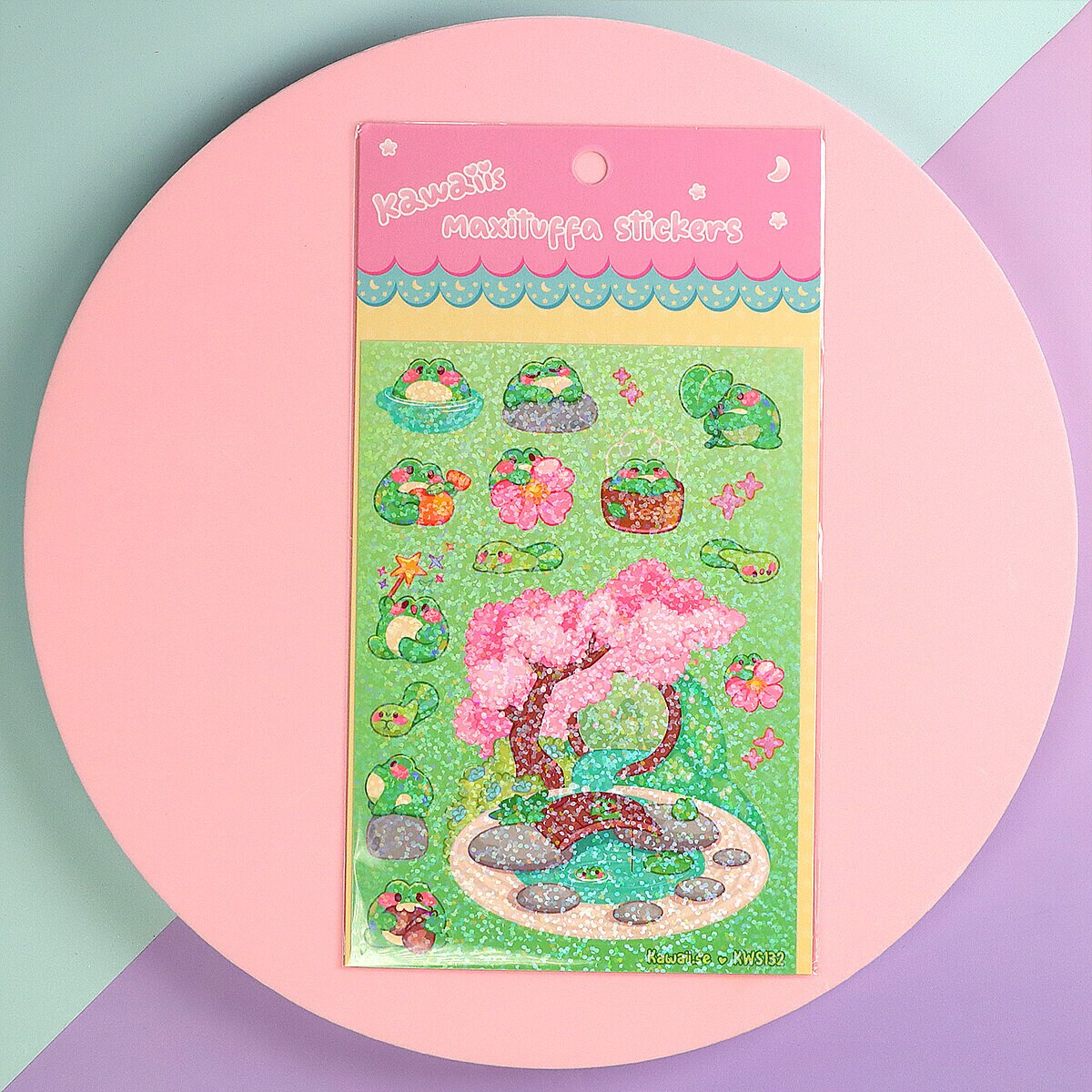 Stickersark A6 - Frog & tad poles