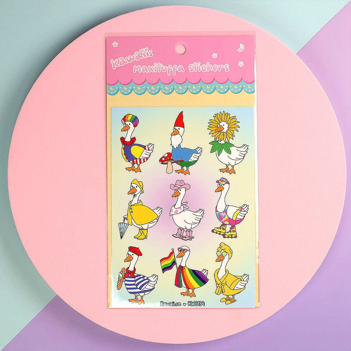 Stickersark A6 - Silly goose on the loose