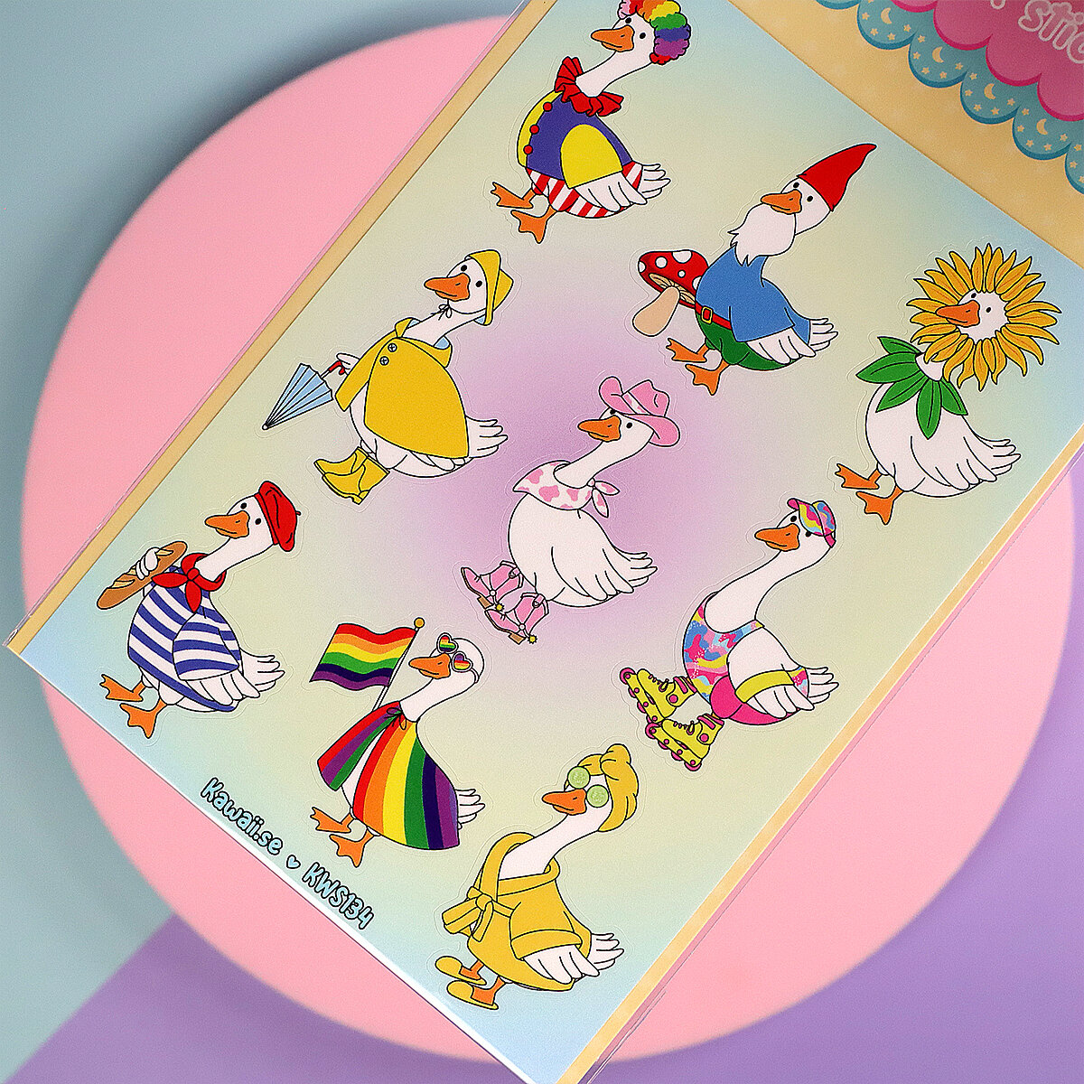 Stickersark A6 - Silly goose on the loose