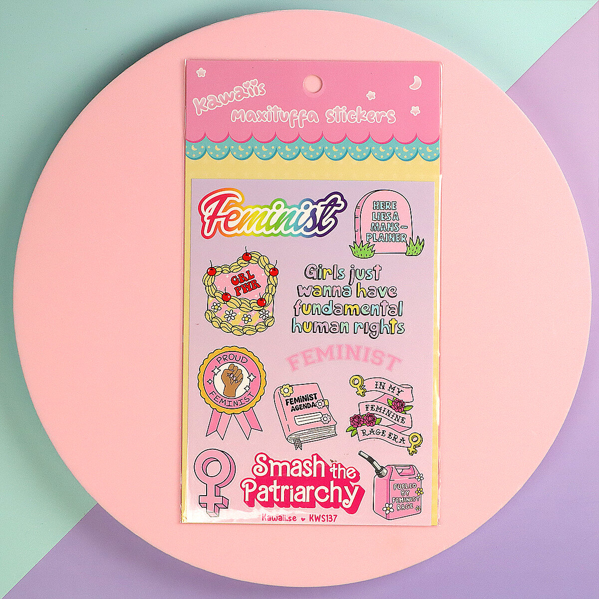 Stickersark A6 - Feminist era