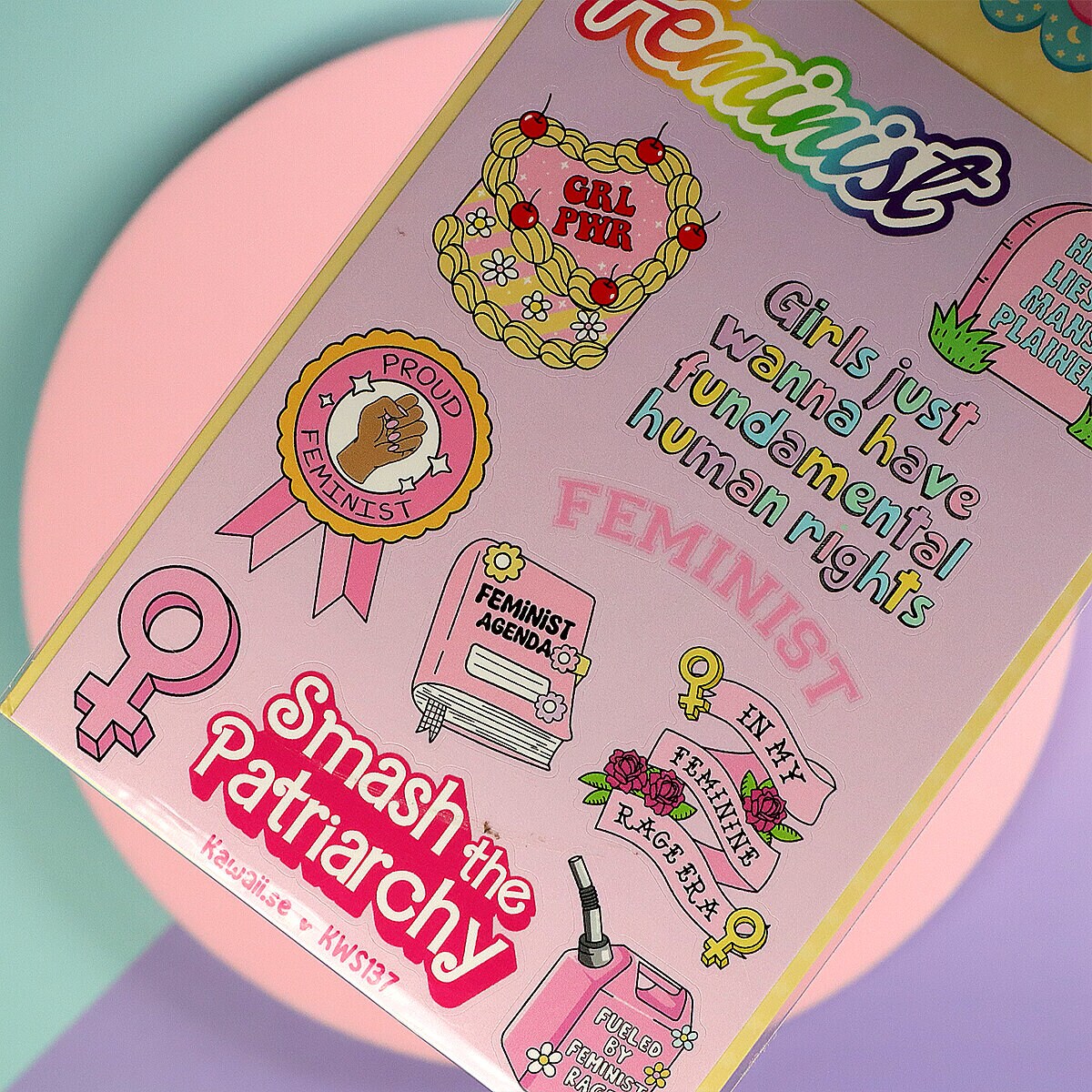 Stickersark A6 - Feminist era