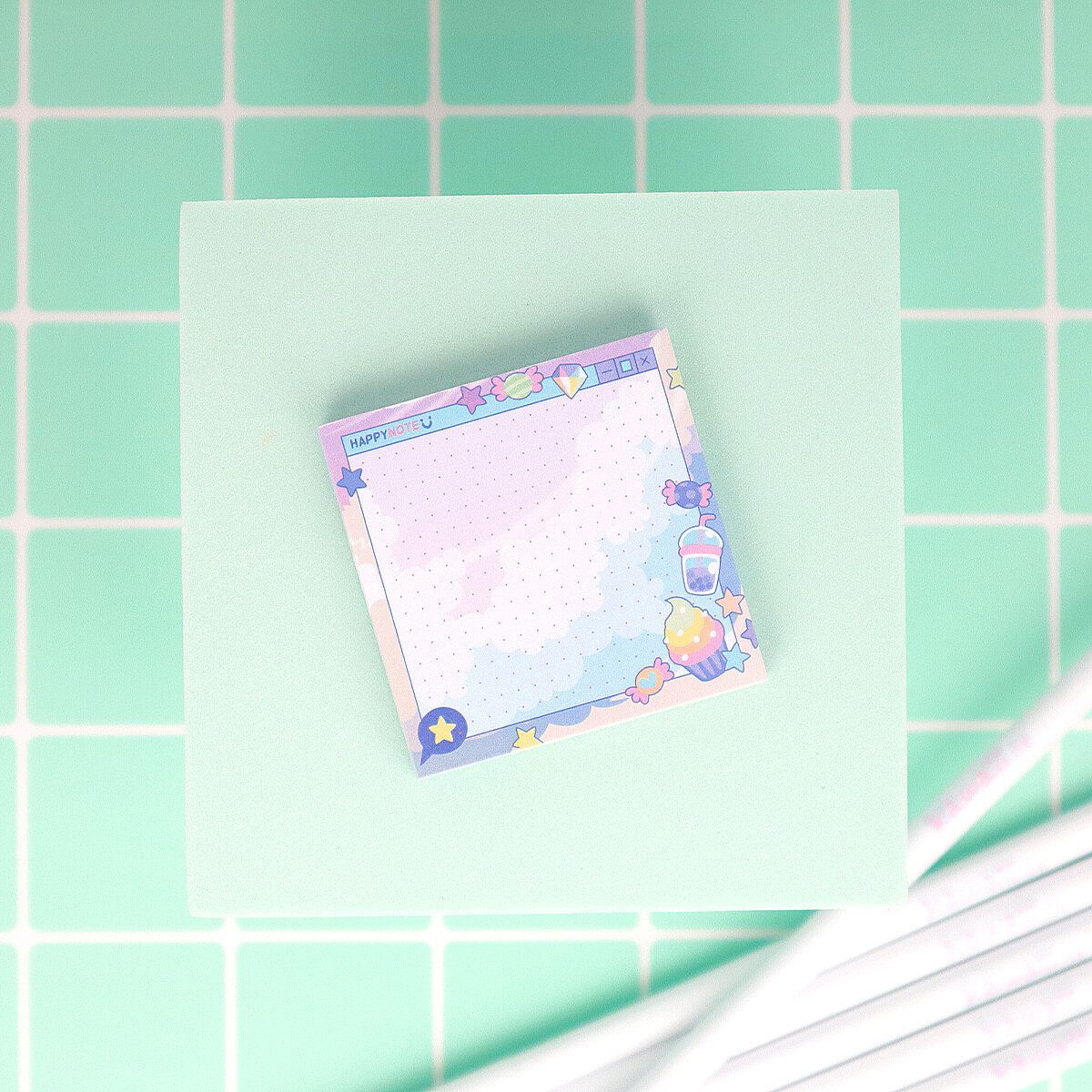 Litet Anteckningsblock - Pastel Pop Up