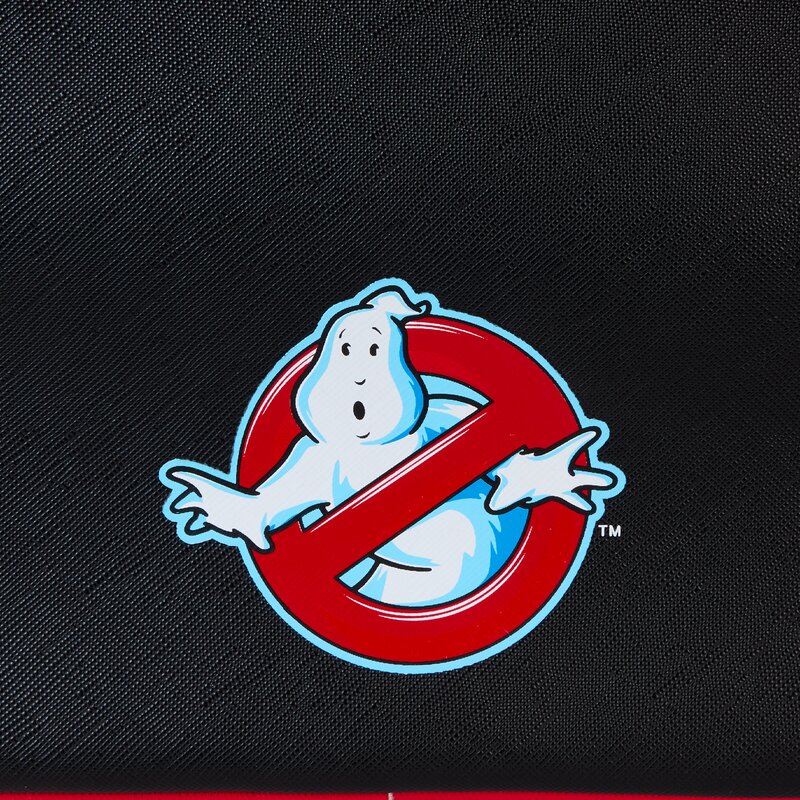 Loungefly Mini Backpack, Ghostbusters Stay Puft chasing Ecto-1