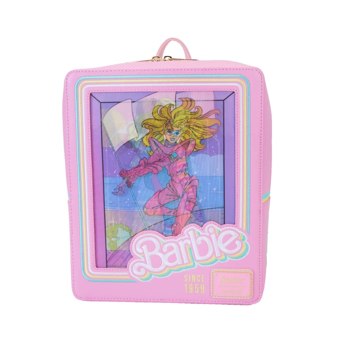 Loungefly mini backpack - Barbie box lenticular