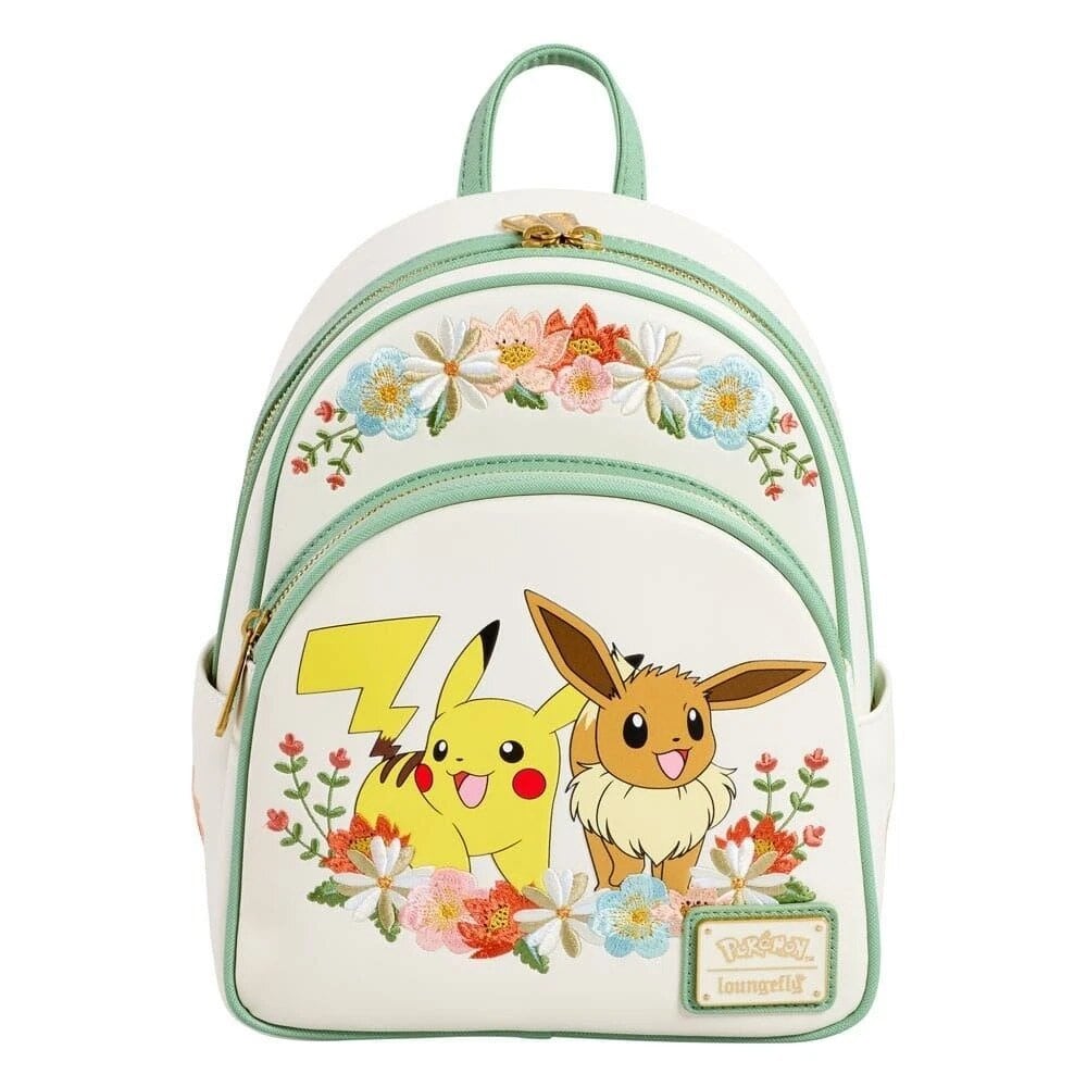 Loungefly Pokémon Pikachu & Eevee Floral Mini Backpack