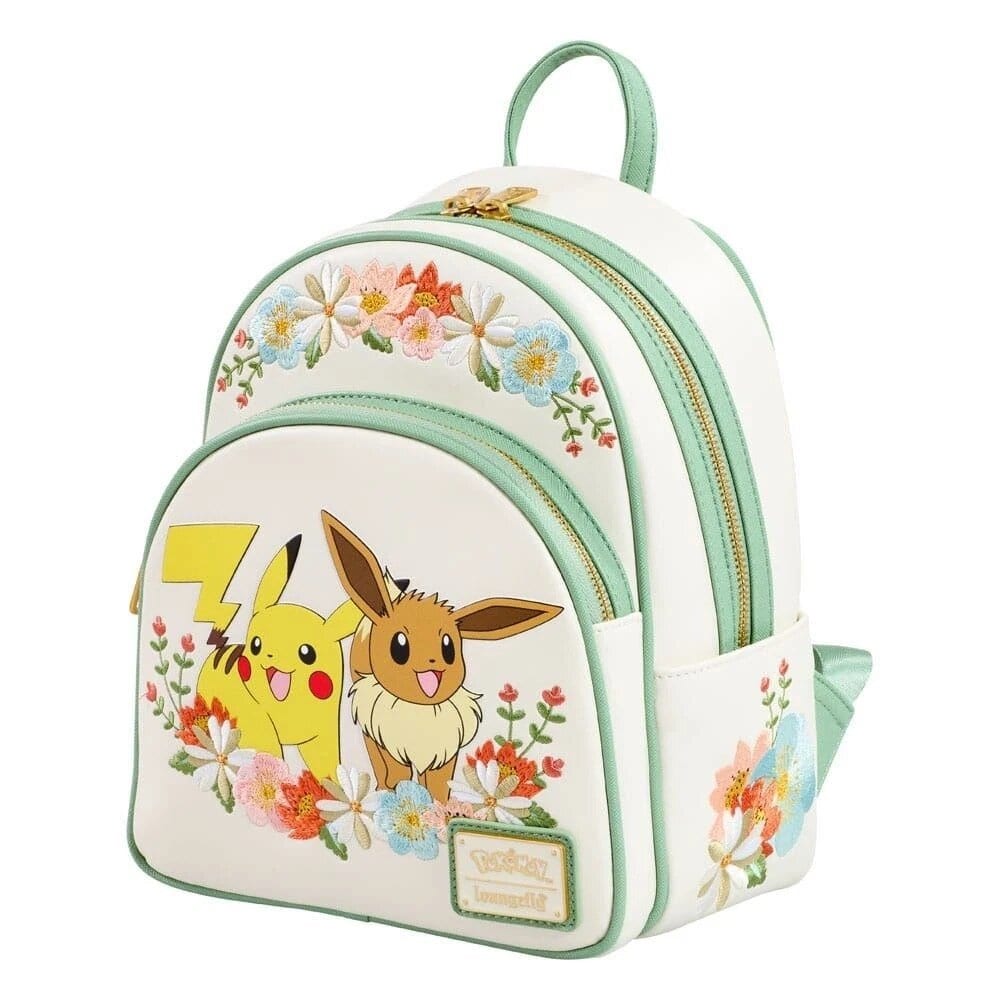 Loungefly Pokémon Pikachu & Eevee Floral Mini Backpack