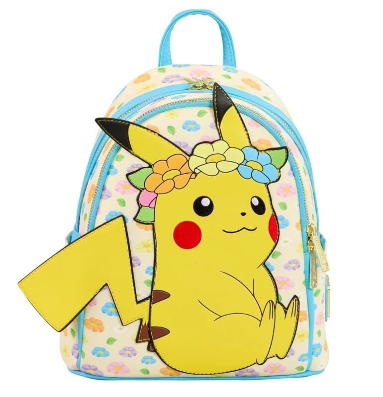 Loungefly Pikachu Floral Crown Mini Backpack 
