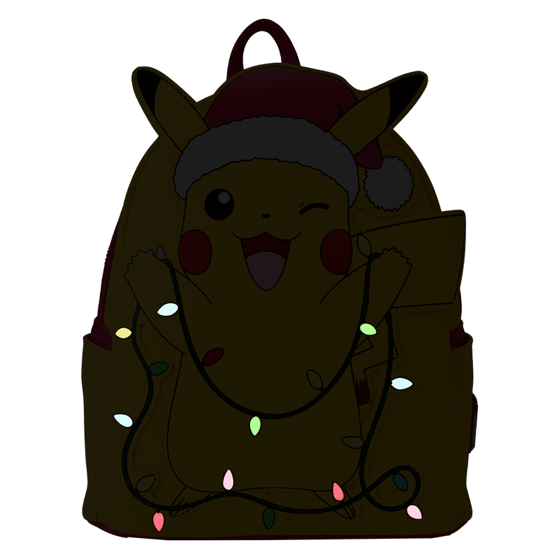 Loungefly Mini Backpack, Pikachu Christmas Lights