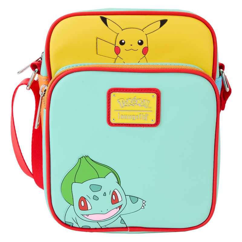 Loungefly Crossbody, Pokemon Color Block Starters