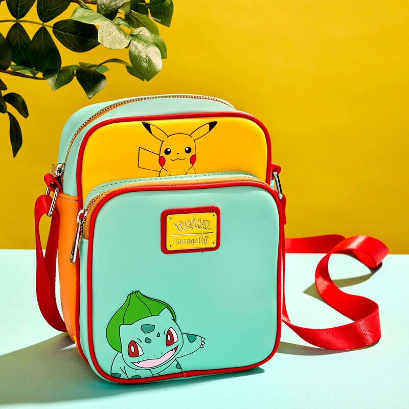 Loungefly Crossbody, Pokemon Color Block Starters