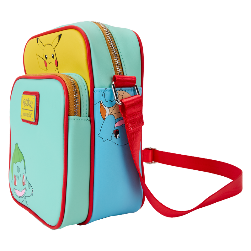 Loungefly Crossbody, Pokemon Color Block Starters