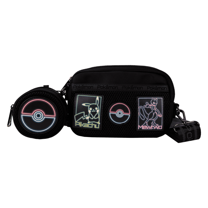 Loungefly Pikachu & Mewtwo Sling Crossbody Bag