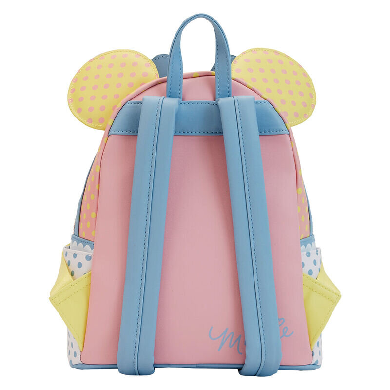 Loungefly Mini Backpack, Minnie Pastel Color Block Dots