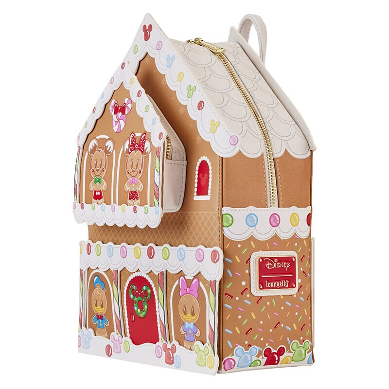 Loungefly mini backpack, Mickey & Friends Gingerbread House