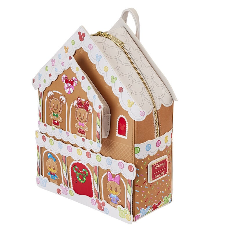 Loungefly mini backpack, Mickey & Friends Gingerbread House