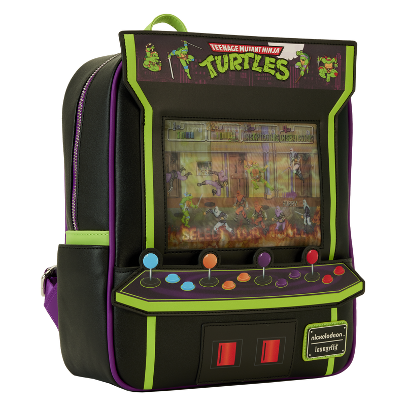 Loungefly Mini Backpack, Turtles Arcade