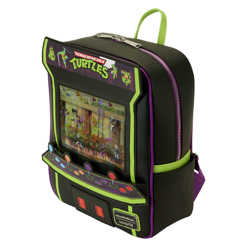 Loungefly Mini Backpack, Turtles Arcade
