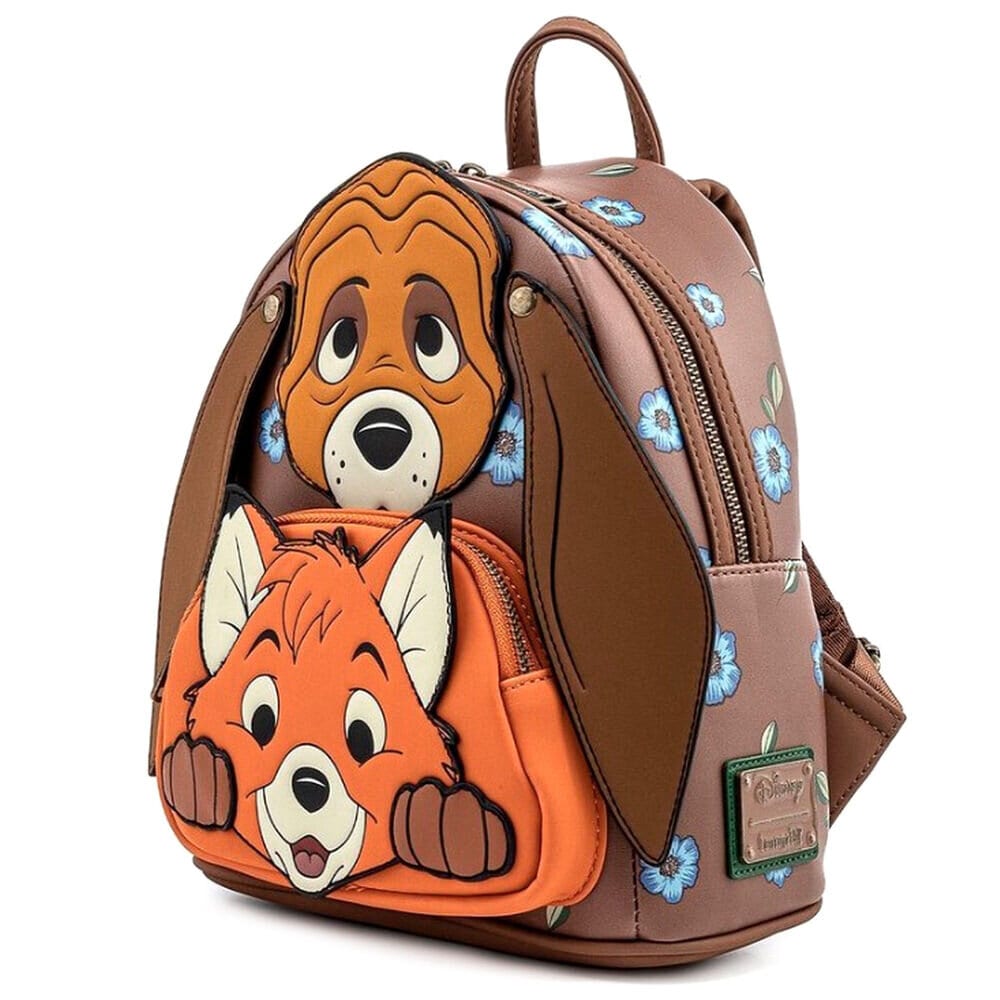 Loungefly Fox & Hound Tod and Copper Mini Backpack