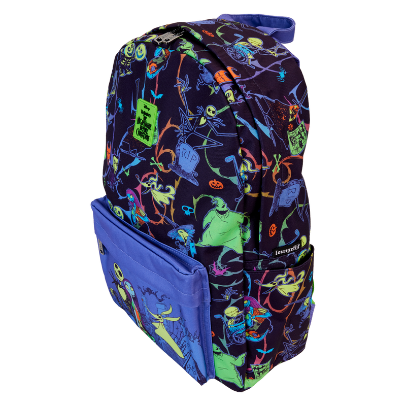 Loungefly Backpack, Nightmare Before Christmas Neon Glow