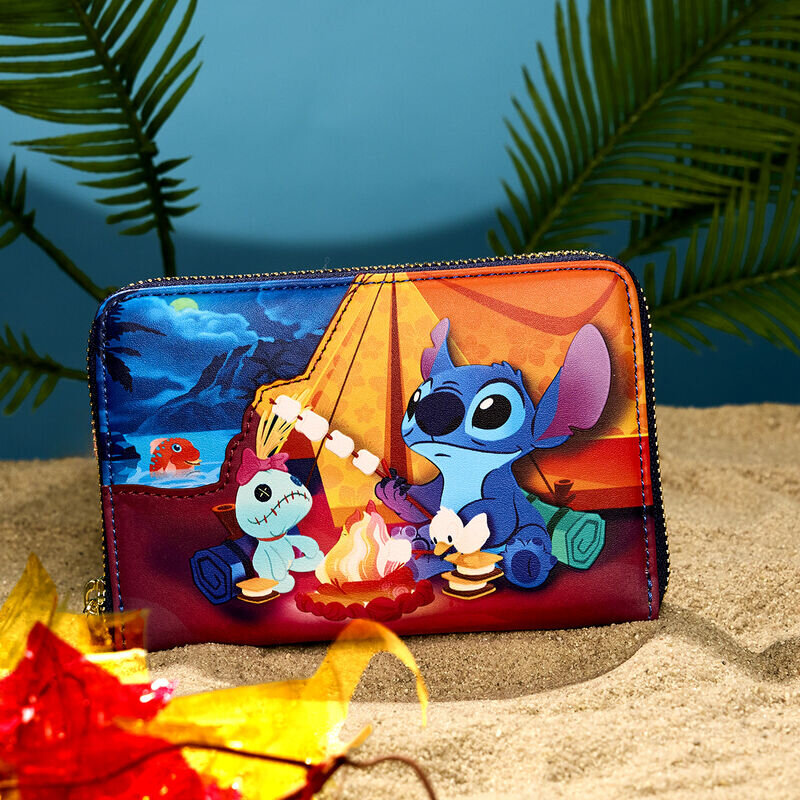 Loungefly plånbok, Stitch Camping Cuties
