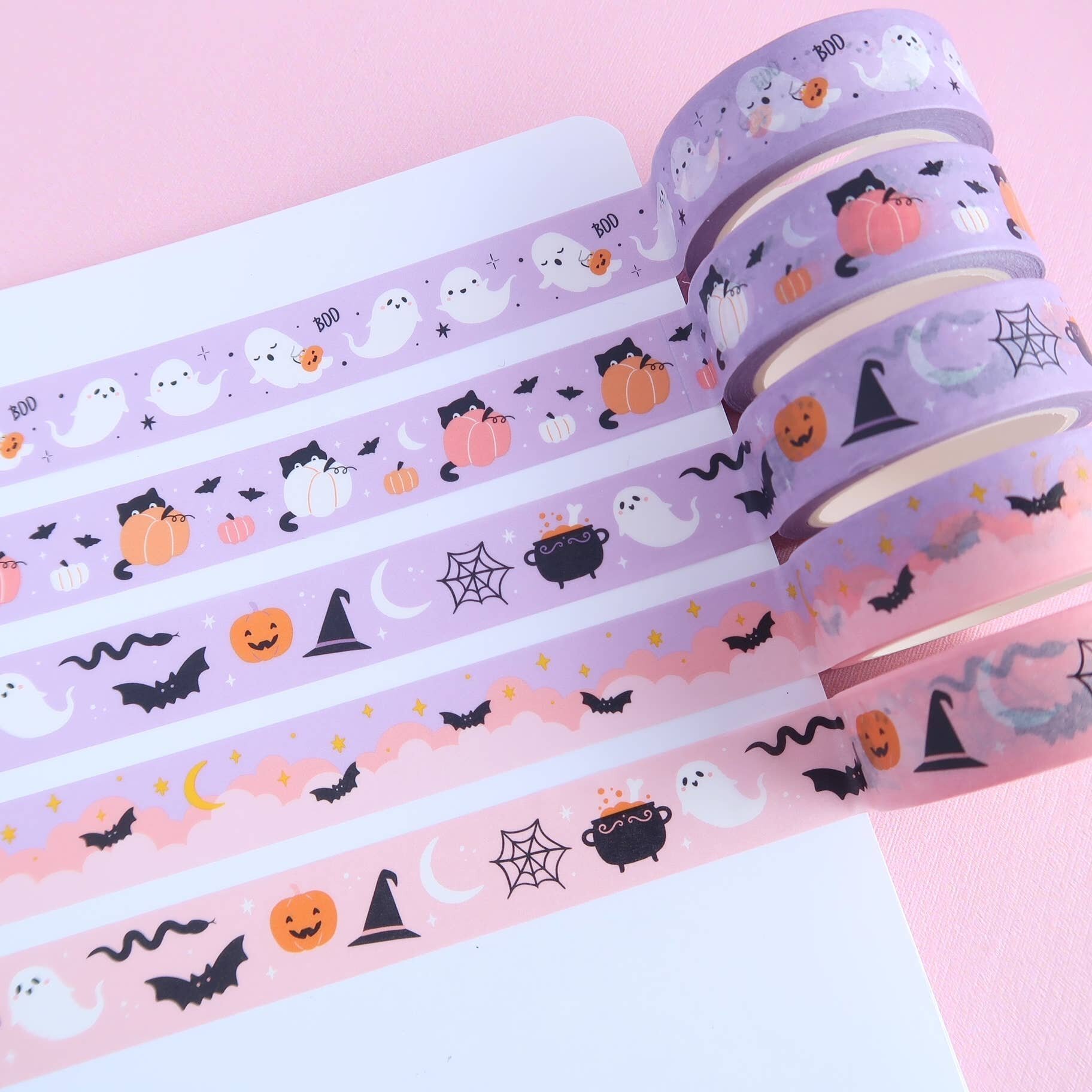 Ghosts Purple Washi Tape