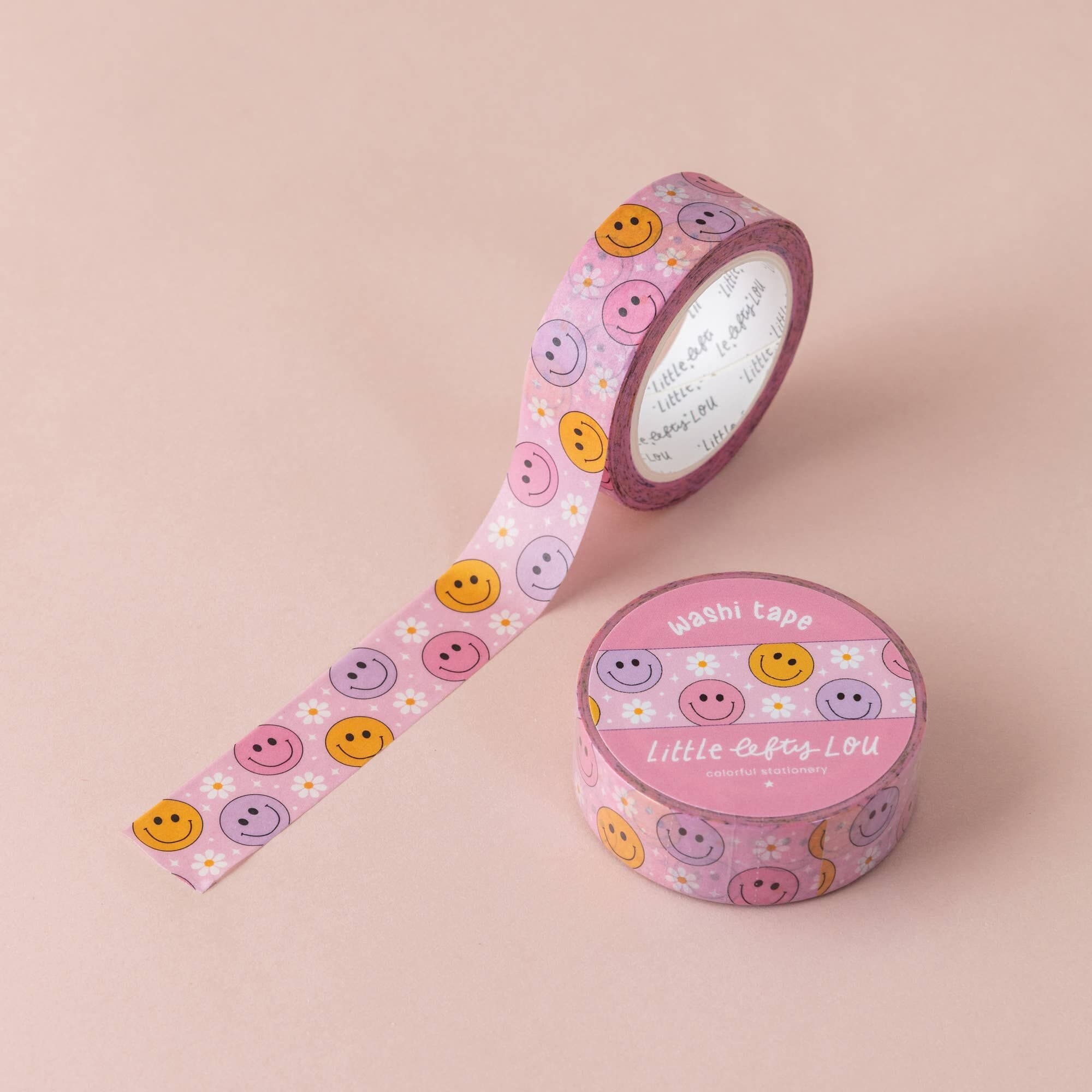Pastel Smileys Washi Tape