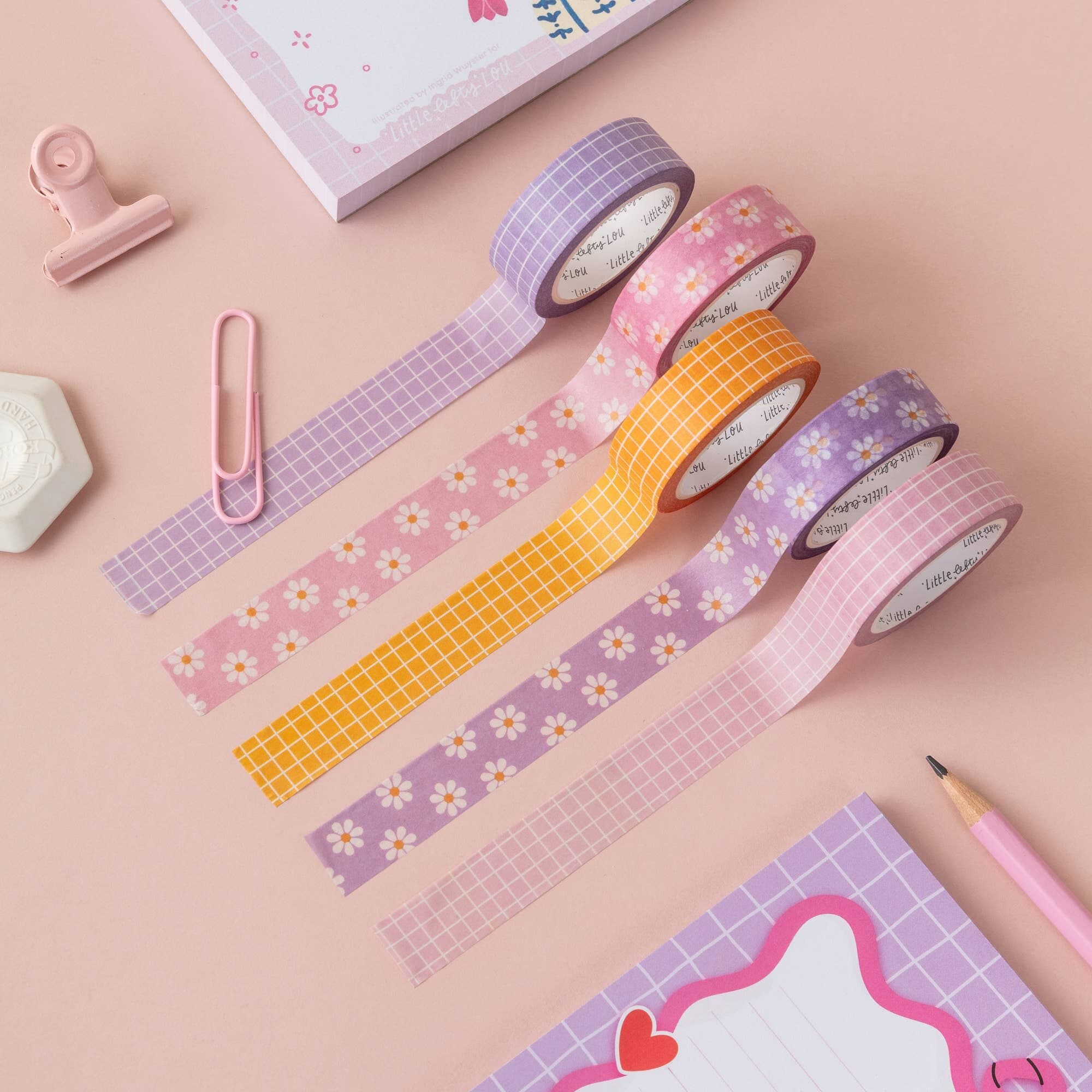 Lilac Daisies Washi Tape