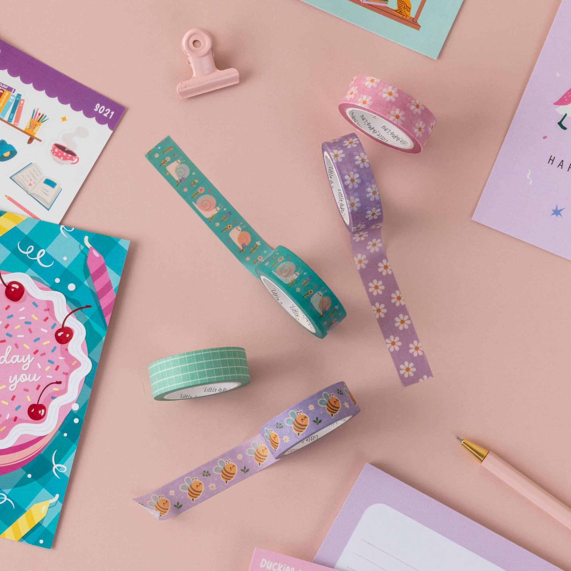 Mint Grid Washi Tape