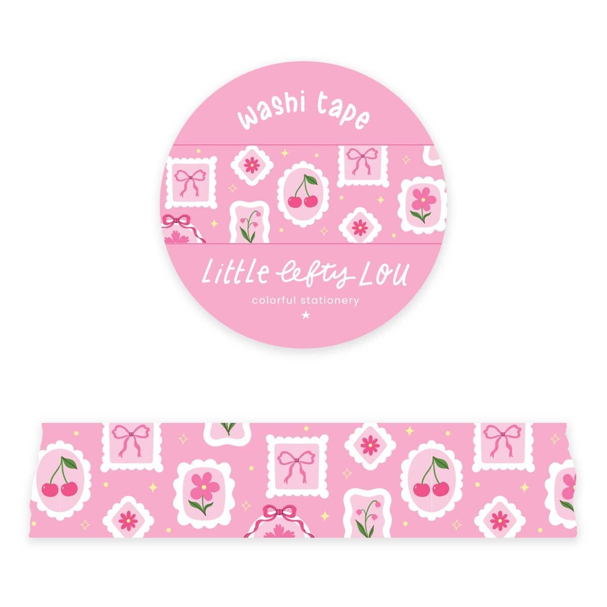 Wide Art Frames On Pink Washi Tape