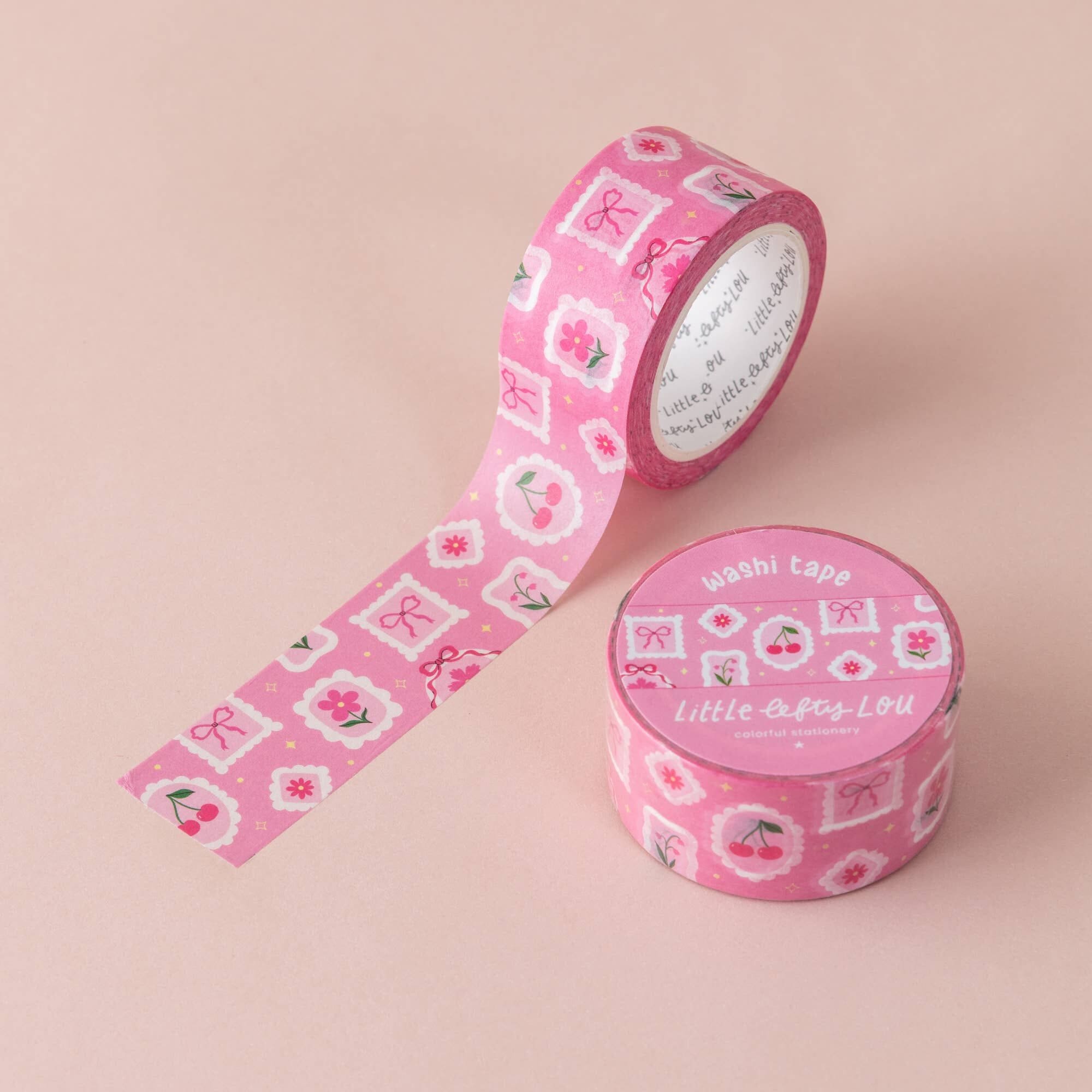 Wide Art Frames On Pink Washi Tape