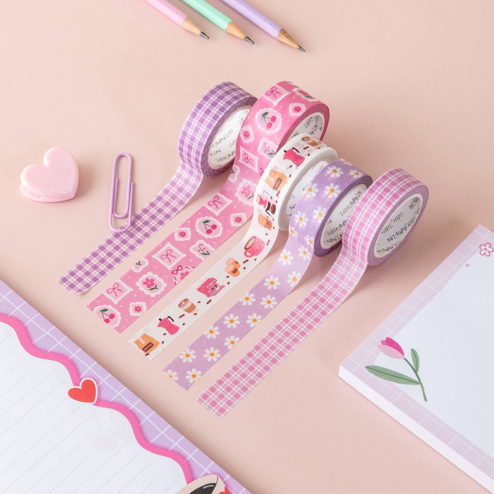 Wide Art Frames On Pink Washi Tape
