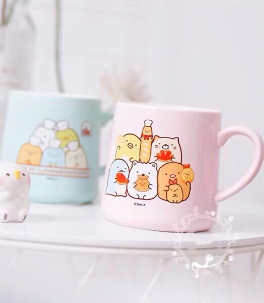 Stor turkos Sumikko Gurashi-mugg