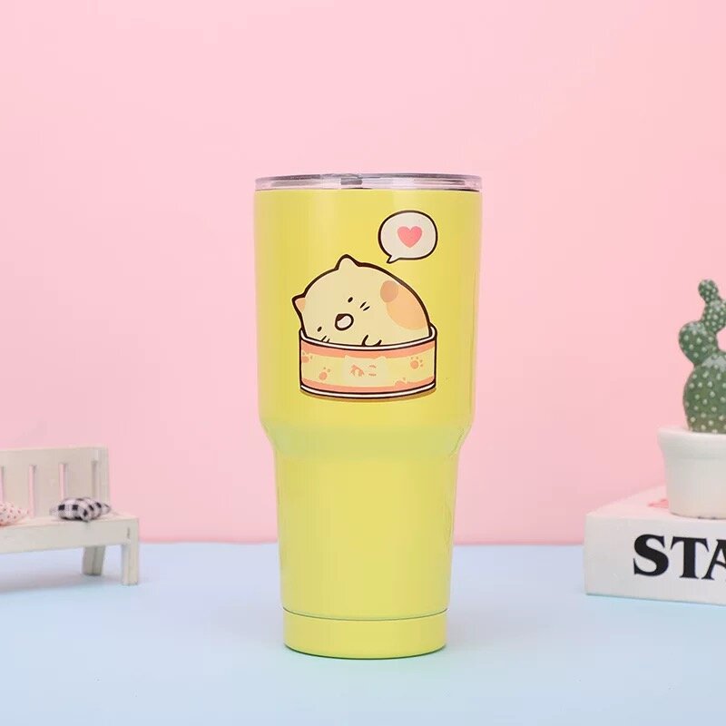 Gul ståltermos Neko, Sumikko Gurashi