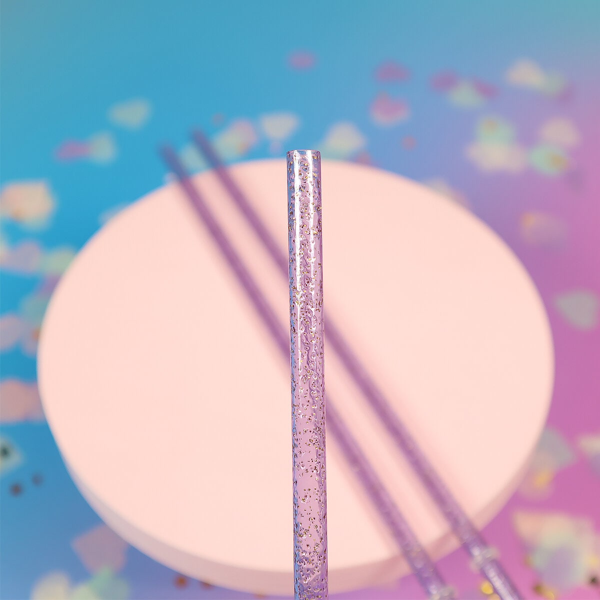 Sugrör - Glittrig lila
