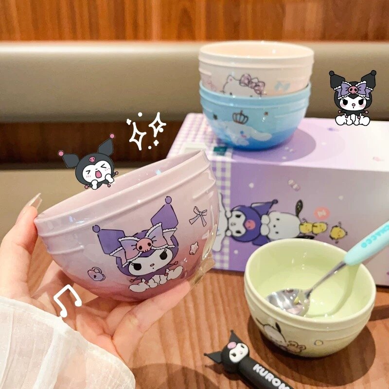 4-pack pastelliga Sanrio-skålar
