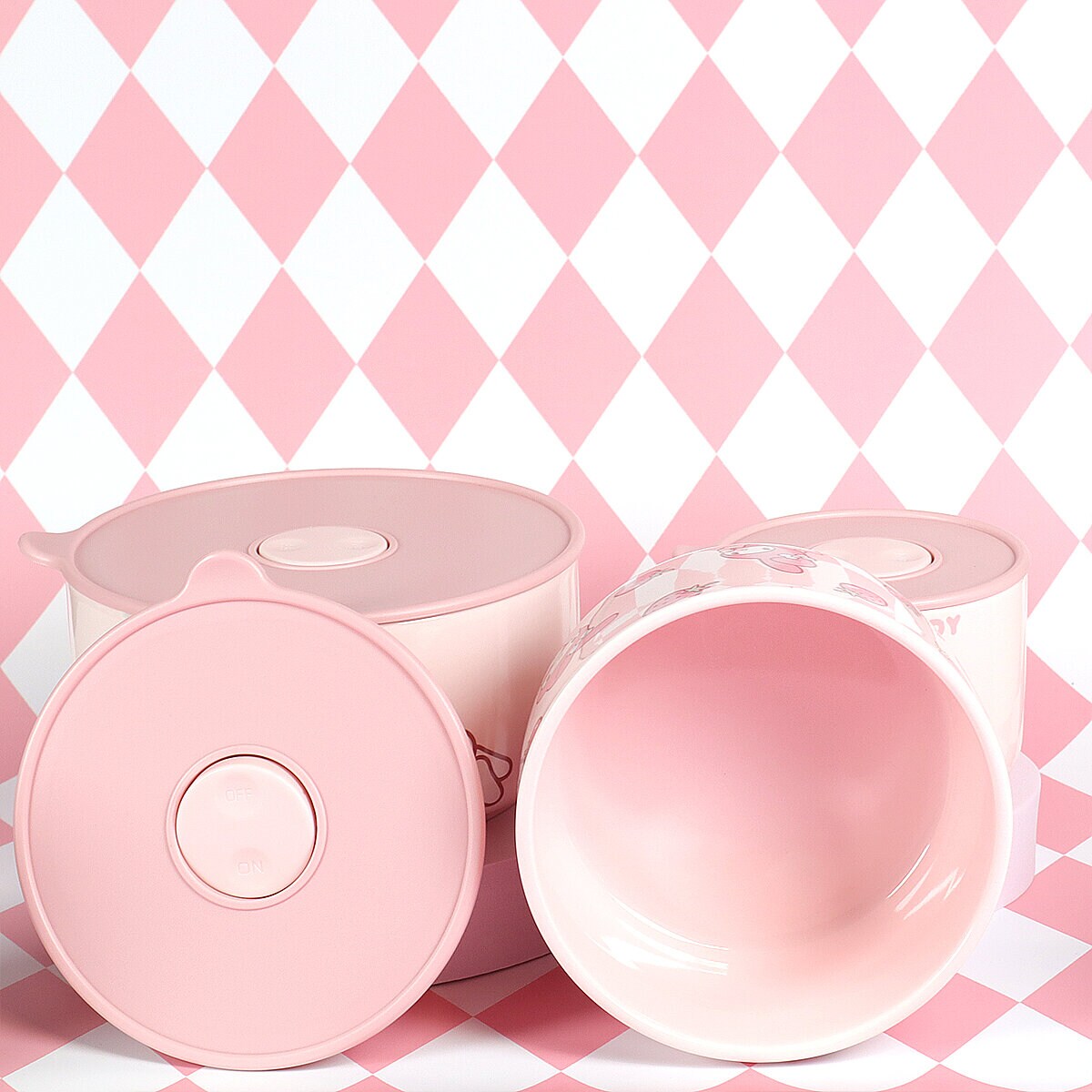 3-pack My Melody förvaringsburk med lock