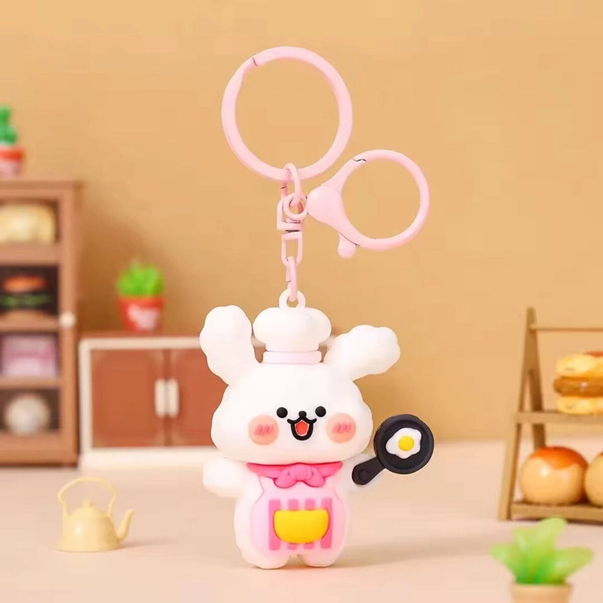 Bag Charm - Patissou the Bear Rose