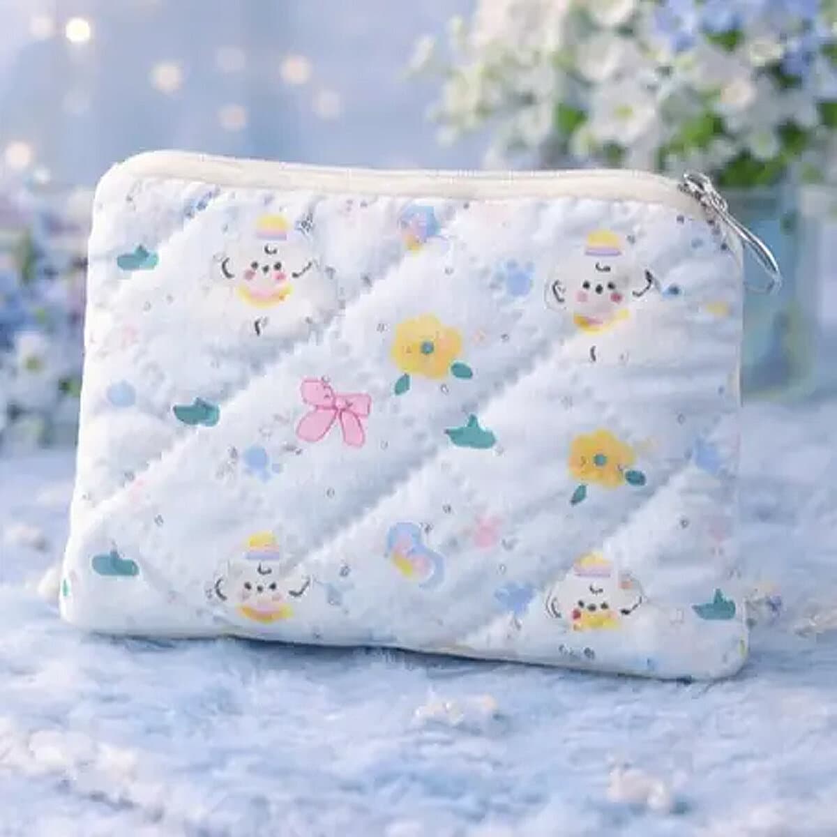 Myntbörs - Quilted Puppy Purse Blå