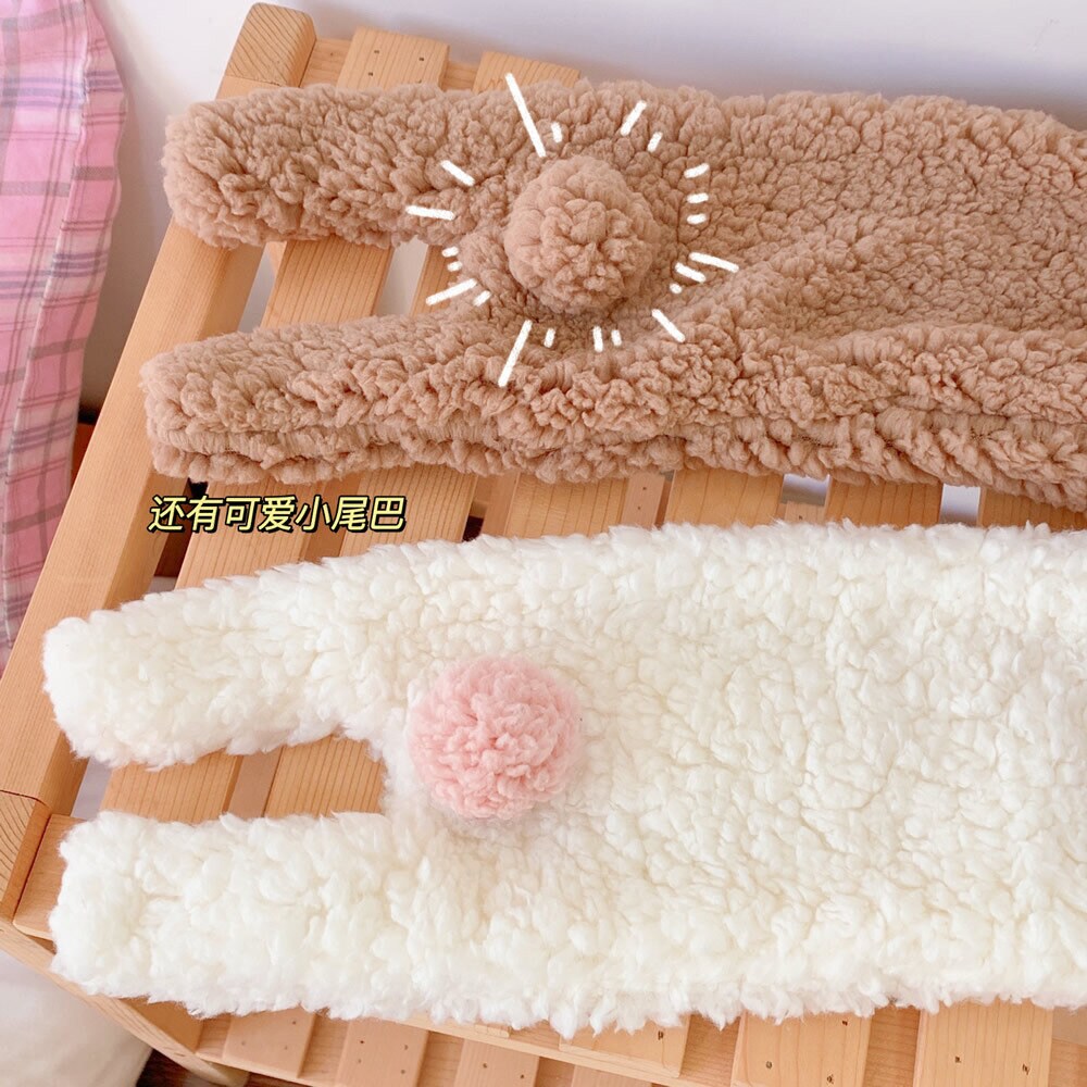 Superfluffig halsduk Bear & Bunny