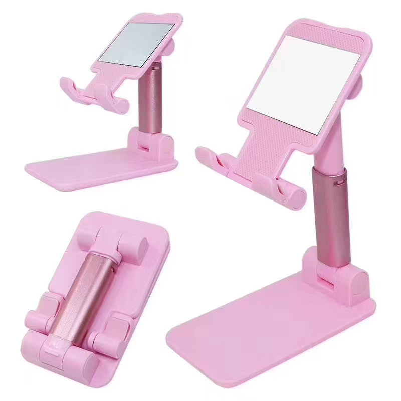 Rosa mobilhållare med spegel