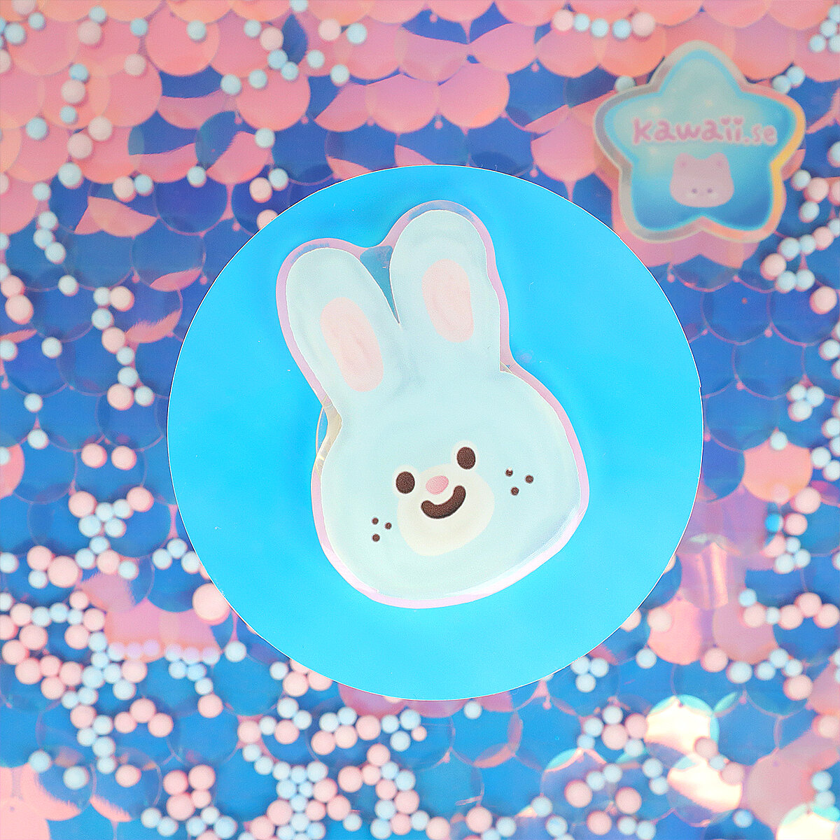 Phone Grip - Blue Bunny