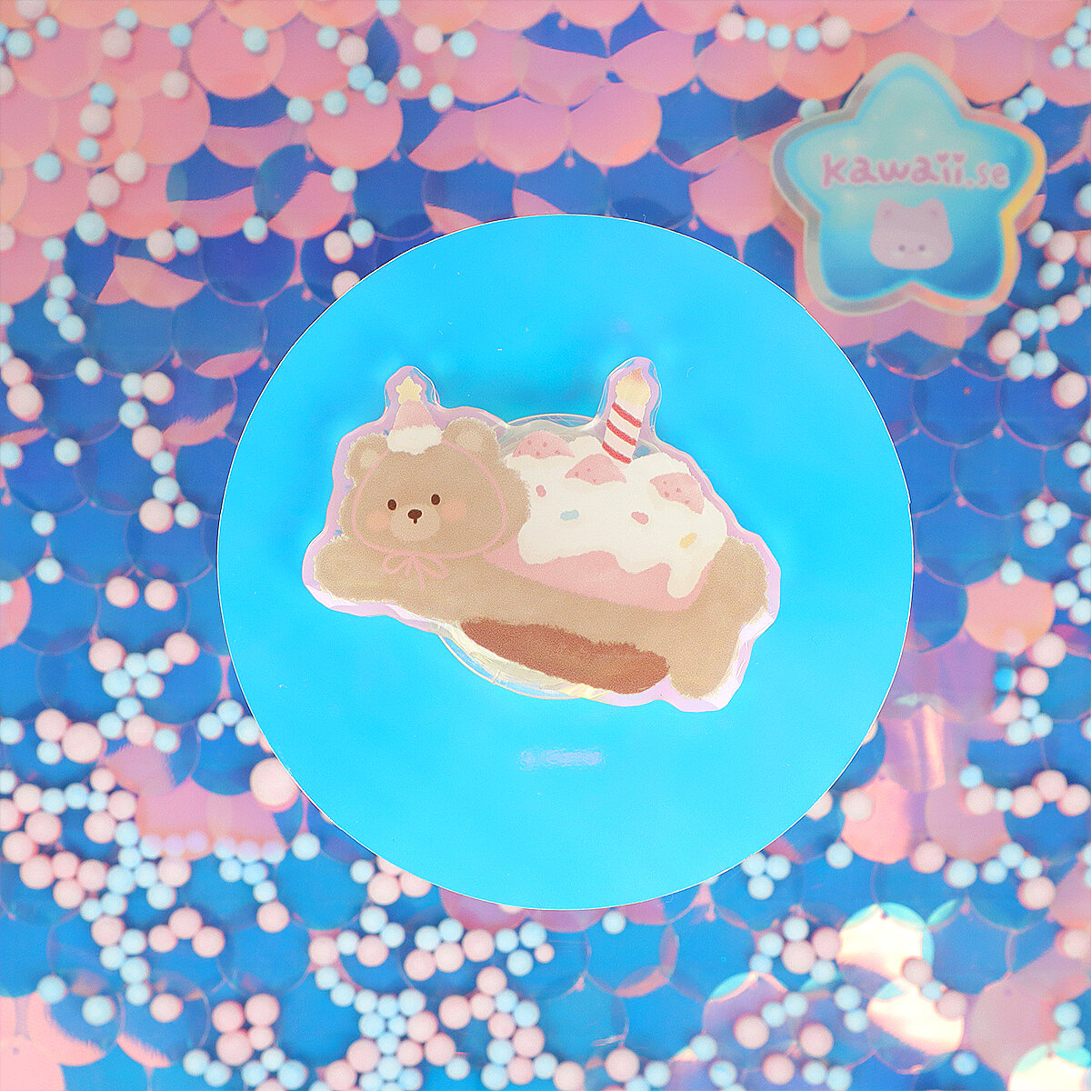 Phone Grip - Birthday Bear